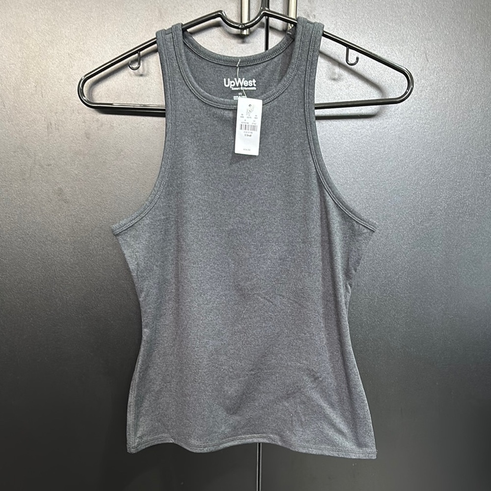 UpWest Fitted,built in shelf padded bra,scoop neck stretch,comfy